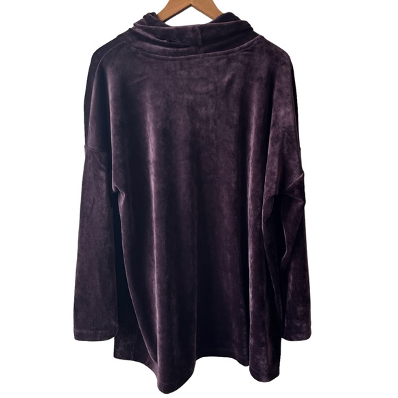 Pure Jill Crushed Velour Cowl Neck Tunic, Size: 2X - Picture 4 of 7